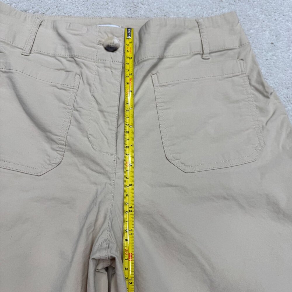 Nicole Millar NY Women's Wide Leg Beige Pants Front Patch Pockets, Size 8 - Picture 11 of 11